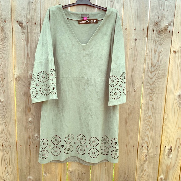 Vince Camuto Dresses & Skirts - NWOT Vince Camuto Faux Suede Dress